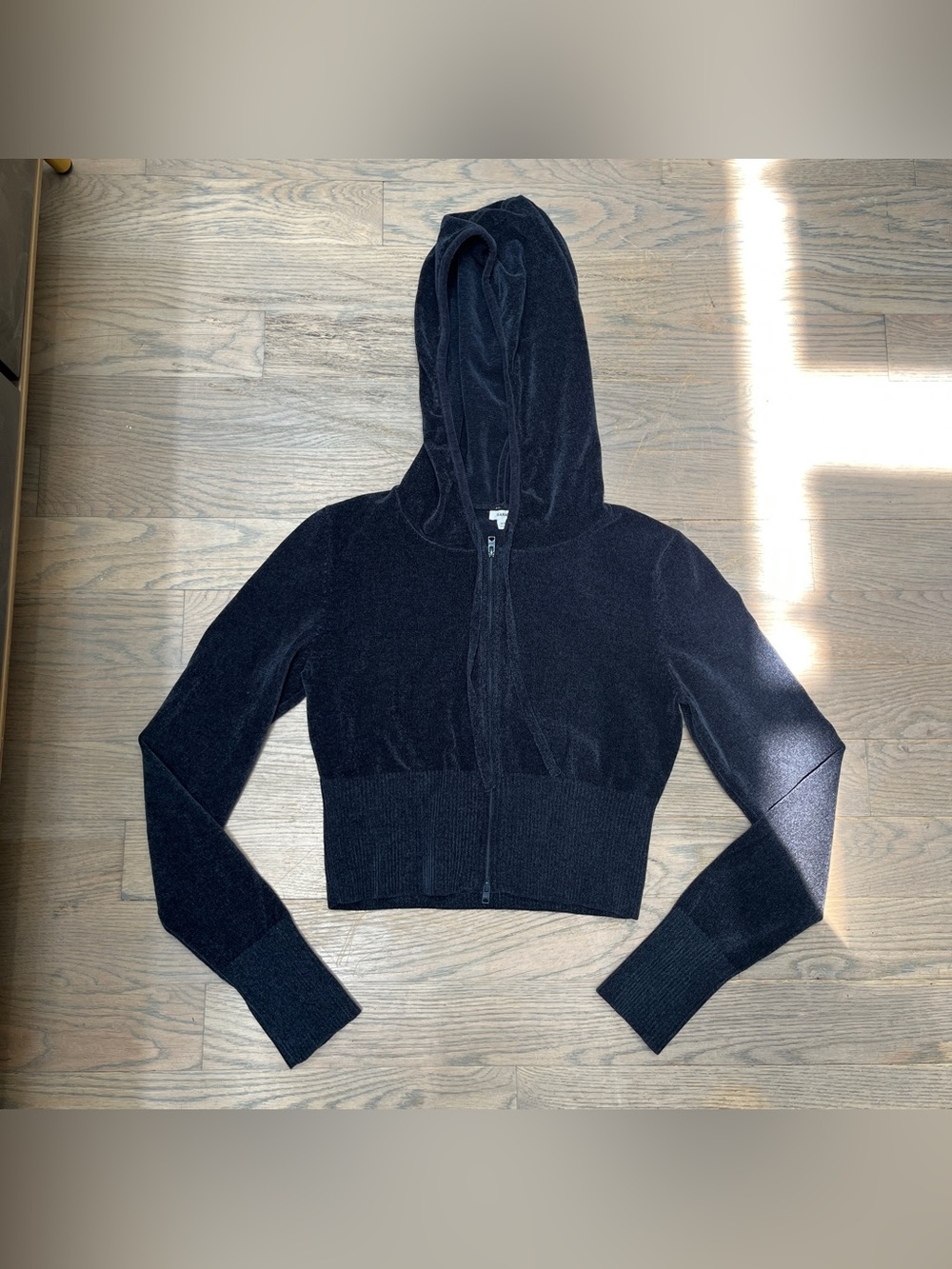 Garage super soft cropped zip hoodie